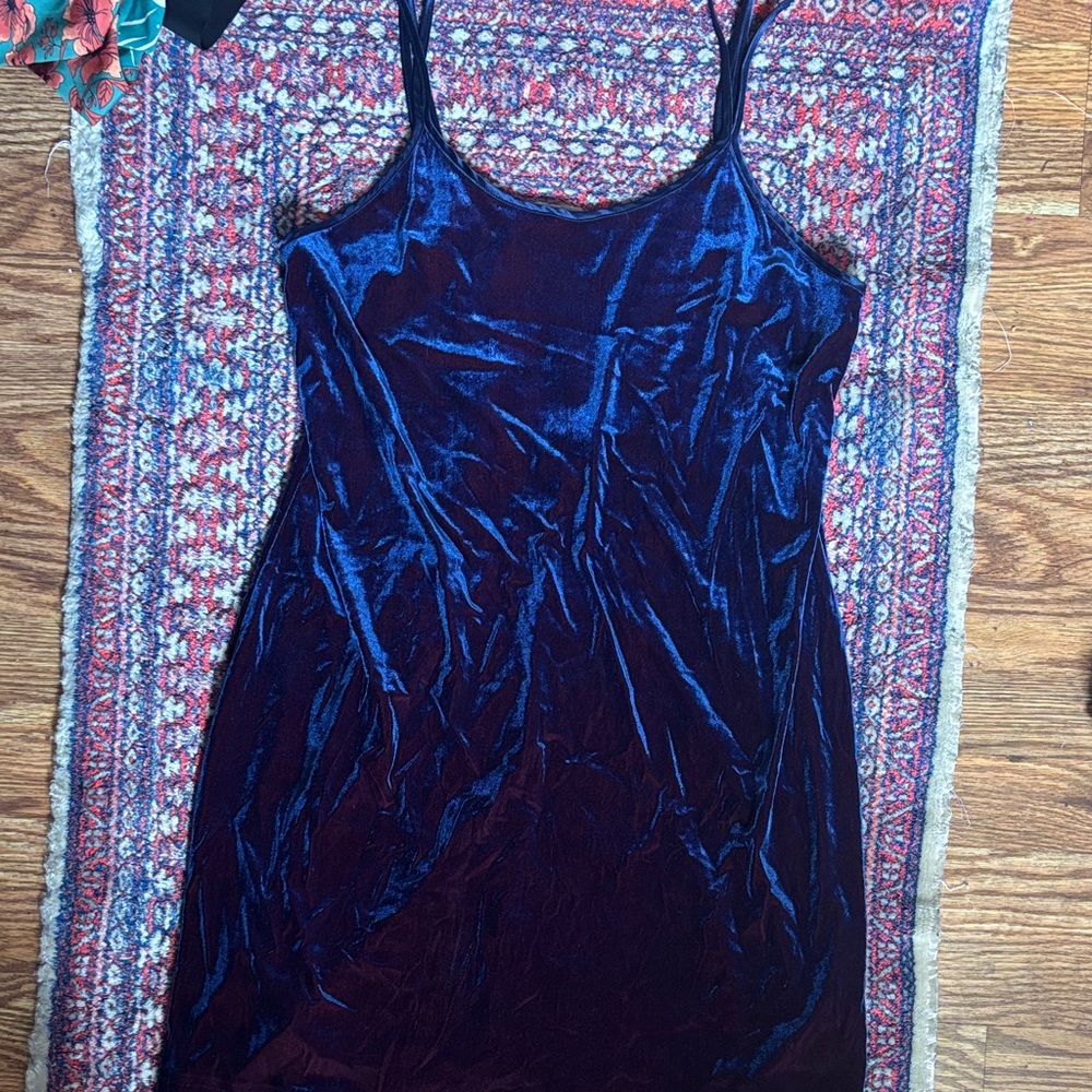 Gilligan & O'Malley Midnight Velvet Chemise (slip dress)